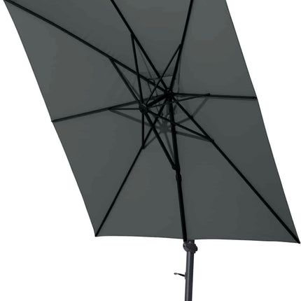 4 Seasons Outdoor Parasol Siesta 300 x 300 cm Holzkohle