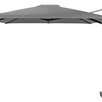 4 Seasons Outdoor Parasol Siesta Premium 300 x 300 cm Holzkohle