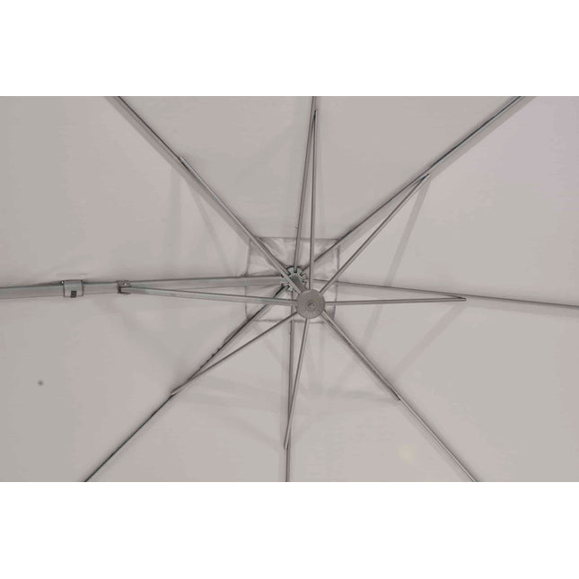 4 Seasons Outdoor Parasol Siesta Premium 300 x 300 cm mid grey