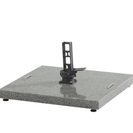 4 Seasons Outdoor Siesta Premium 350 cm. Ø antraciet met houtlook frame