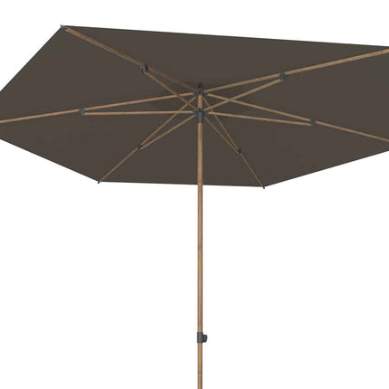 4 Seasons Outdoor Azzurro 300 cm Ø Anthrazit mit Holz -Look -Rahmen