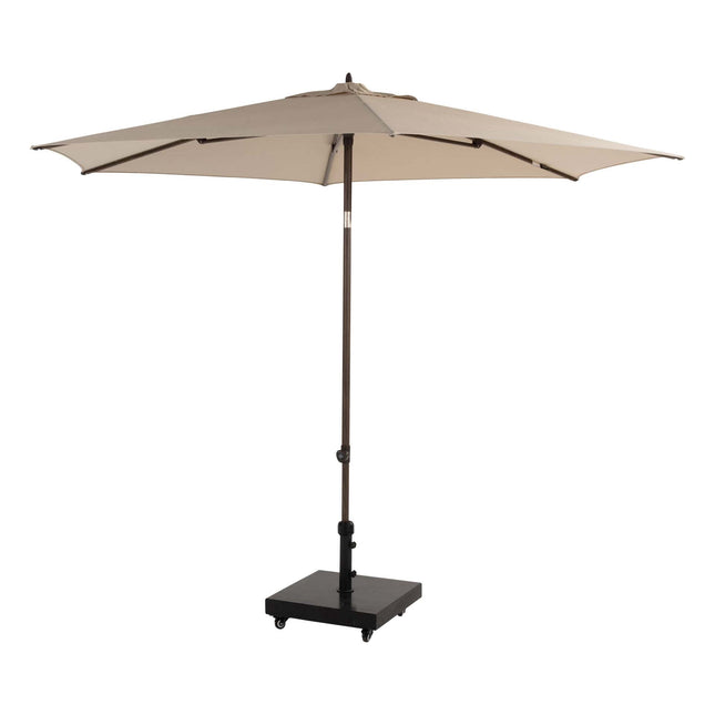 4 Seasons Outdoor Azzurro 300 cm. Ø beach met wenge frame