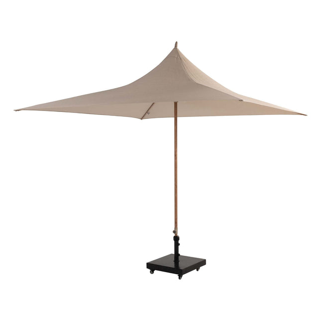 4 Seasons Outdoor Vivenda 270 x 270 cm. zand met woodlook frame