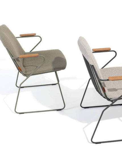 4 Seasons Outdoor Veneto Dining Olive + Geschmack 4SO Liam Teak Tabelle 180 cm