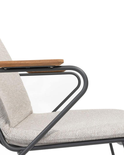4 Seasons Outdoor Veneto Dining Anthrazit + Geschmack 4SO Liam Teak Tabelle 240 cm