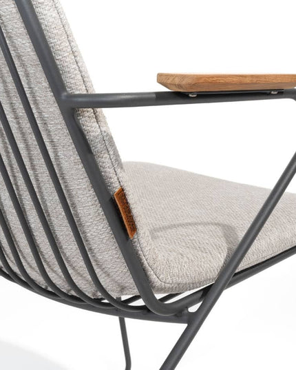 4 Seasons Outdoor Veneto Dining Anthrazit + Montana Tisch Barrel Keramik Terrazzo 240 x 103 cm