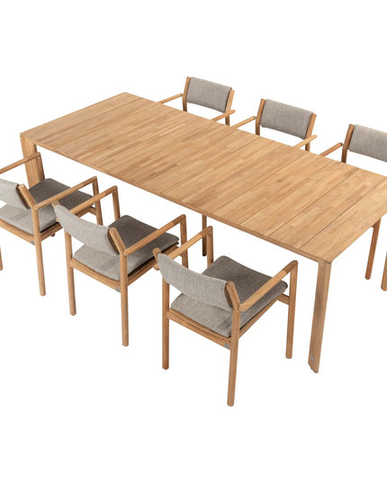 4 Seasons Outdoor Levi Stackbares Essen + Lucas Teaktabelle 240 cm