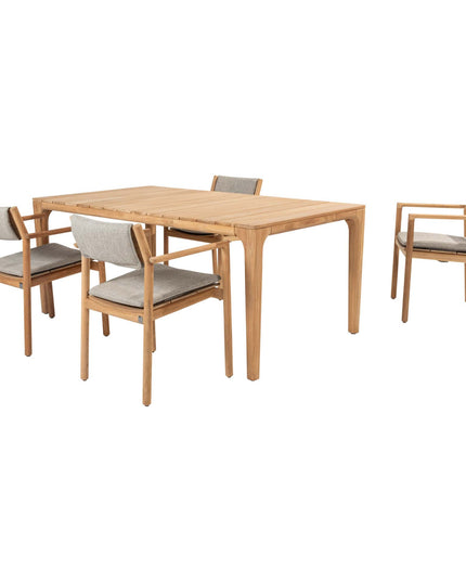 4 Seasons Outdoor Levi Stapelbares Essen + Geschmack 4SO Liam Teak Tabelle 180 cm