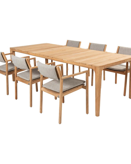 4 Seasons Outdoor Levi Stackbares Essen + Geschmack 4SO Liam Teak Tabelle 240 cm