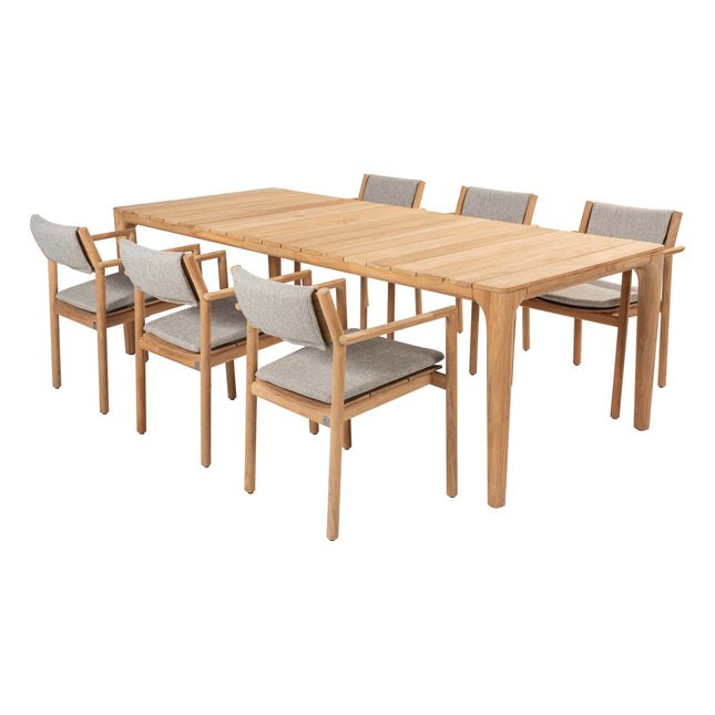 4 Seasons Outdoor Levi Stackbares Essen + Geschmack 4SO Liam Teak Tabelle 240 cm