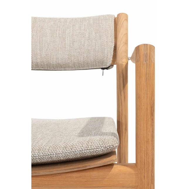 4 Seasons Outdoor Levi Stapelbares Essen + Geschmack 4SO Prado Teak Tabelle 160 Ø CM