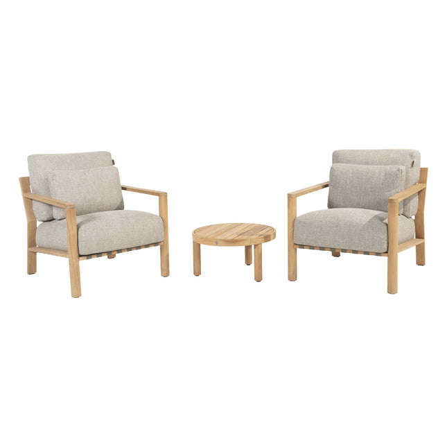 4 Seasons Outdoor Lucas Bistro Lounge Set + Finn Couchtisch 60 Ø CM
