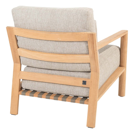 4 Seasons Outdoor Lucas lounge stoel teak incl. 3 kussens