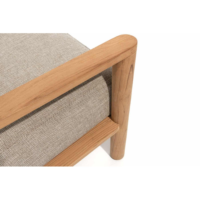 4 Seasons Outdoor Lucas 3-zits lounge bank teak incl. 6 kussens