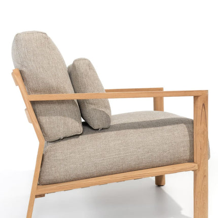 4 Seasons Outdoor Lucas lounge stoel teak incl. 3 kussens
