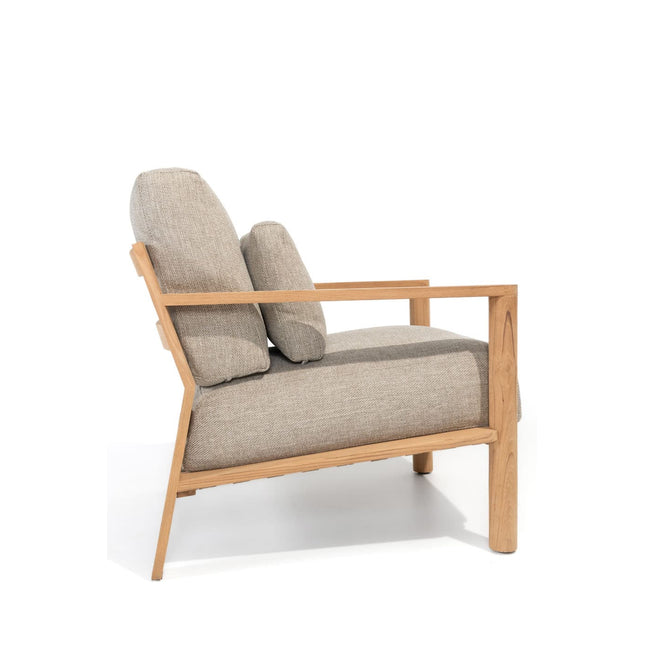 4 Seasons Outdoor Lucas lounge stoel teak incl. 3 kussens