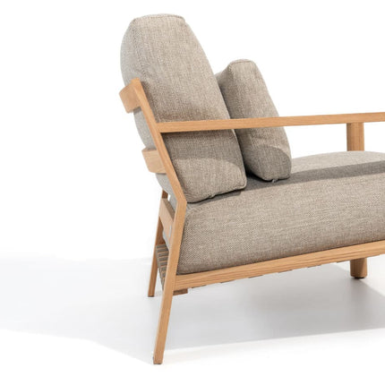 4 Seasons Outdoor Lucas lounge stoel teak incl. 3 kussens