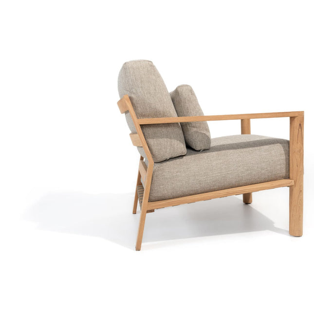4 Seasons Outdoor Lucas lounge stoel teak incl. 3 kussens