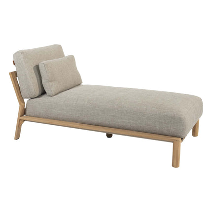 4 Seasons Outdoor Lucas ligbed teak incl. 3 kussens