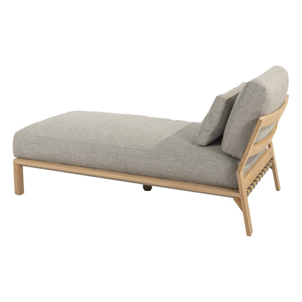 4 Seasons Outdoor Lucas ligbed teak incl. 3 kussens