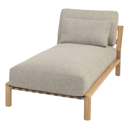 4 Seasons Outdoor Lucas ligbed teak incl. 3 kussens