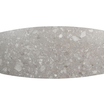 4 Seasons Outdoor Montana tafel barrel keramiek terrazzo 240 x 103 cm