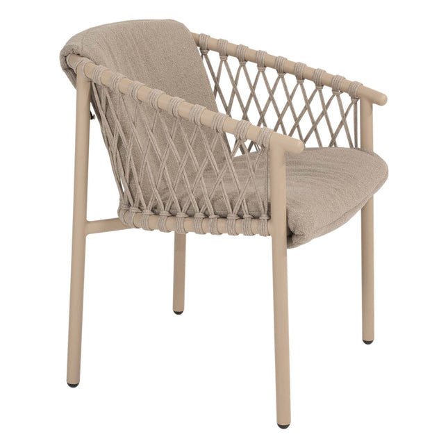 4 Seasons Outdoor Allora dining stoel latte incl. kussen