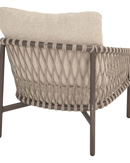 4 Seasons Outdoor Allora Bistro Lounge Set + Boaz Seitentabelle 45 Ø CM Terre