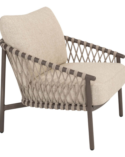 4 Seasons Outdoor Allora Bistro Lounge Set + Boaz Seitentabelle 45 Ø CM Terre