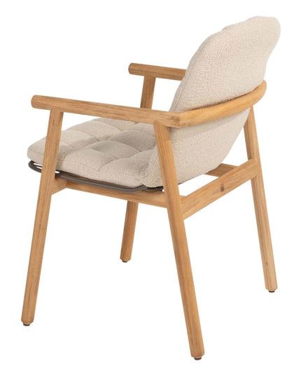4 Seasons Outdoor Samos dining stoel + Taste 4SO Liam eettafel teak 180 cm