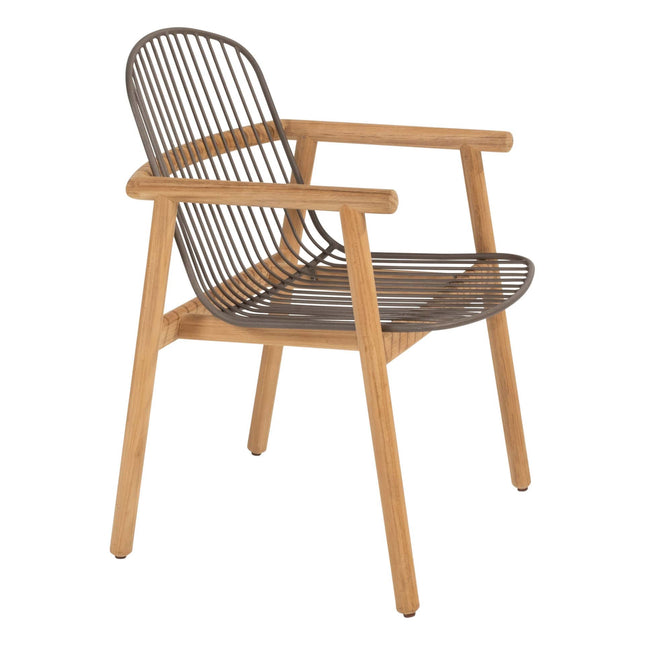 4 Seasons im Freien Samos Essstuhl + Geschmack 4SO Liam Esstisch Teak 180 cm