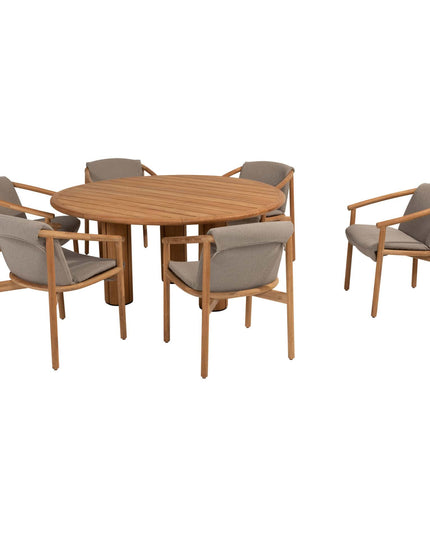 4 Seasons Outdoor Tess Dining + Geschmack 4SO Corsica Tisch Teak 160 Ø CM