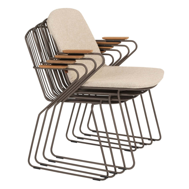 4 Seasons Outdoor Veneto Dining Terre + Geschmack 4SO Prado Teak Tabelle 130 Ø CM