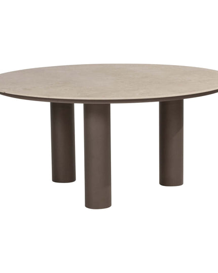 4 Seasons Outdoor Allora dining stoel terre + Arizona tafel keramisch blad 160 Ø cm