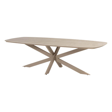 4 Seasons Outdoor Nevada Low Ess Tisch-Fass-Form 250 cm Latte
