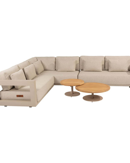 4 Seasons Outdoor Metropolitan loungeset latte + Volta salontafels latte
