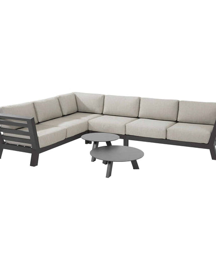 4 Seasons Outdoor Meteoro loungeset + center + Cosmic salontafels HPL