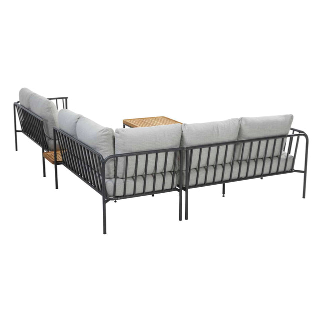 4 Seasons Outdoor Figaro loungeset + tussentafel + salontafel 75 x 75 cm