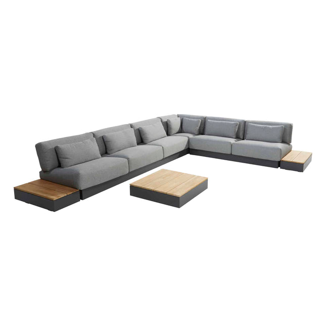 4 Seasons Outdoor Ibiza hoekelement/salontafel 84 x 84 cm. teak