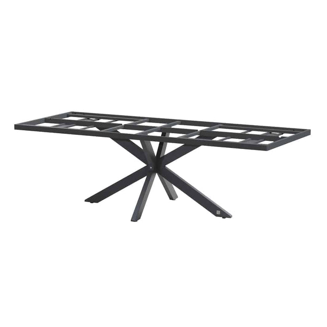 Taste 4SO Barista dining antraciet + Minerva tafel HPL blad donkergrijs 280 x 95 cm