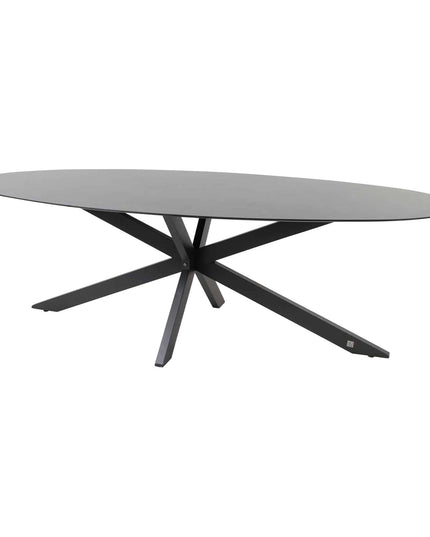4 Seasons Outdoor Veneto dining antraciet + Privada tafel ovaal HPL blad 240 cm