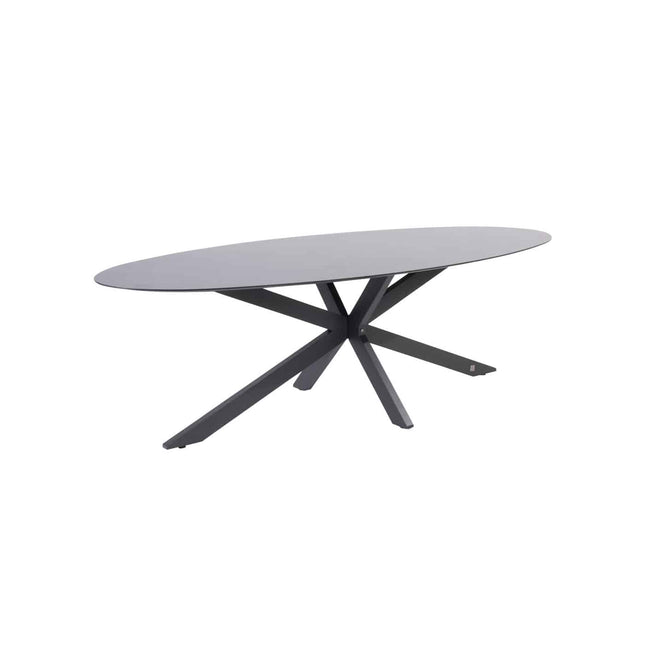 Taste 4SO Belmond Dining Anthrazit + 4 Seasons Outdoor Privada Tisch HPL 240 cm Ovaal
