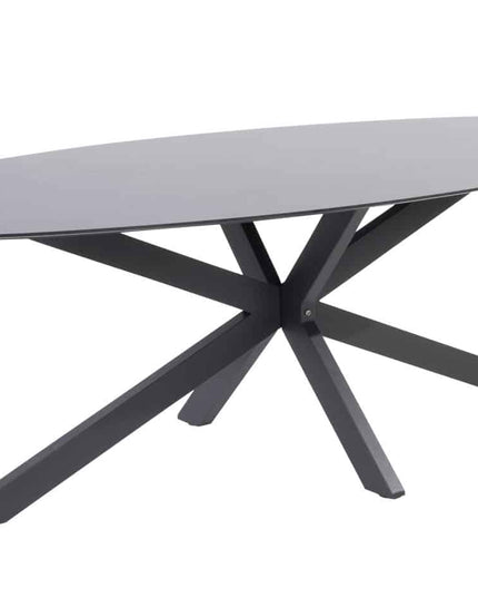 4 Seasons Outdoor Veneto dining antraciet + Privada tafel ovaal HPL blad 240 cm