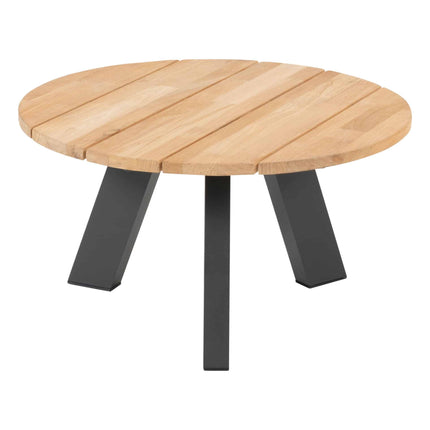 4 Seasons Outdoor kosmischen Kaffeetisch mit Teaktisch -Top 65 cm Ø (H 35 cm)