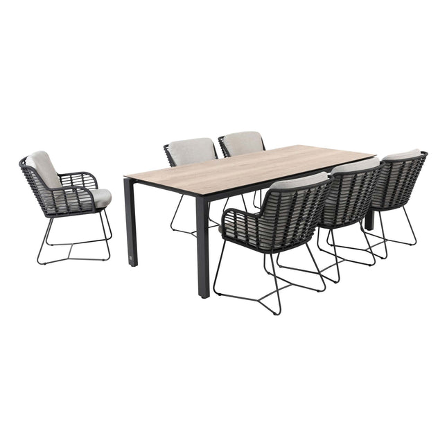 4 Seasons Outdoor Fabrice Dining Anthrazit + 4 Jahreszeit