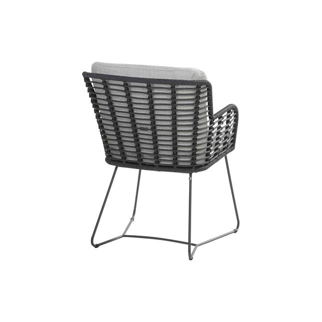 4 Seasons Outdoor Fabrice dining antraciet + Taste 4SO Fiesta bistrotafel 90 Ø cm