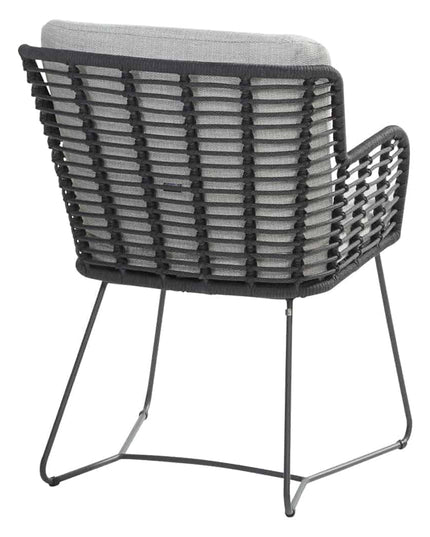 4 Seasons Outdoor Fabrice Dining Anthrazit + Geschmack 4SO Prado Teaktisch Ellips 240 cm