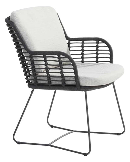 4 Seasons Outdoor Fabrice dining antraciet + Privada tafel ovaal HPL blad 240 cm