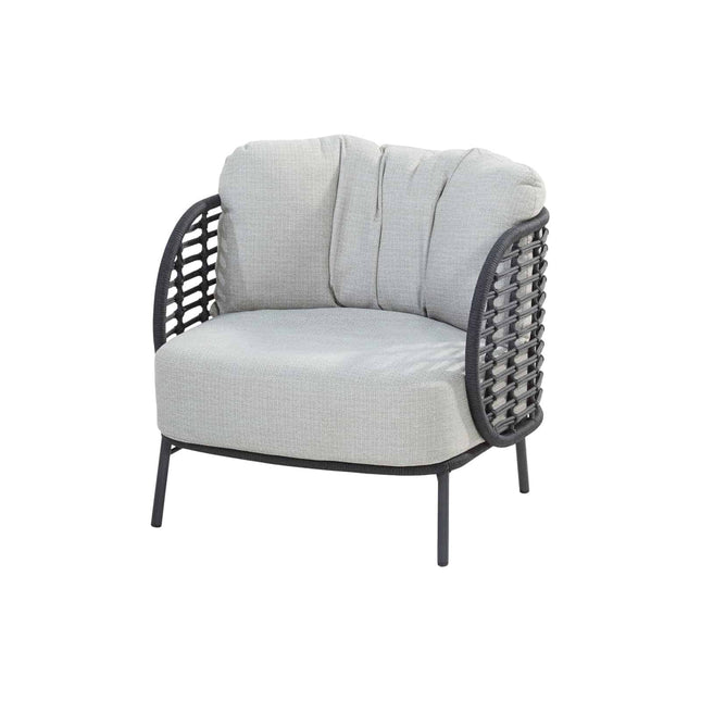 4 Seasons Outdoor Fabrice lounge stoel + voetenbank