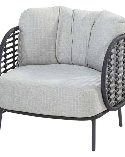 4 Seasons Outdoor Fabrice loungeset + Verdi salontafel 73 Ø cm